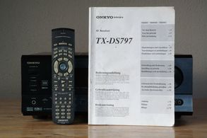 Onkyo TX-DS797 - Fernbedienung und Handbuch 